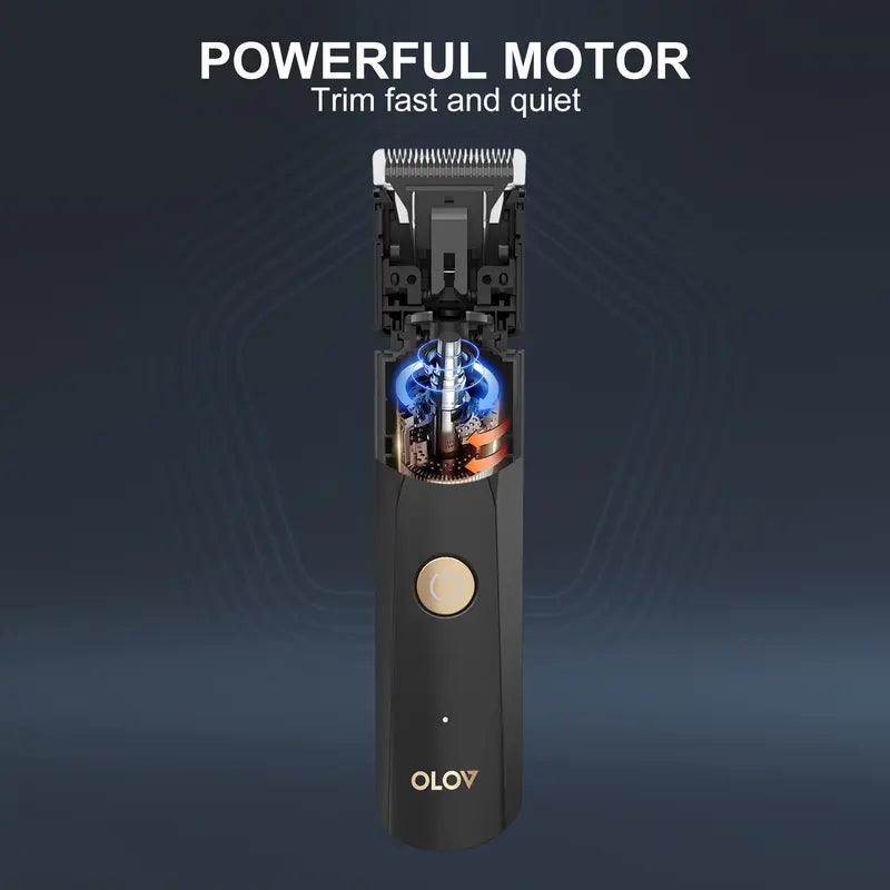 OLOV Electric Body Hair Trimmer- Groin Hair Trimmer - Ball Trimmer for Men - Replaceable Ceramic Blade Heads,Usb Recharge,Waterproof Male Hygiene Razor Safe Quick Gift Cordless